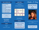 Brochure for massage therapy - outside panels